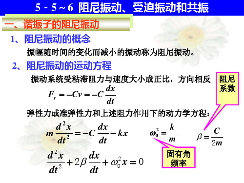 556阻尼振动受迫振动和共振