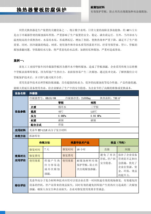 换热器管板防腐保护