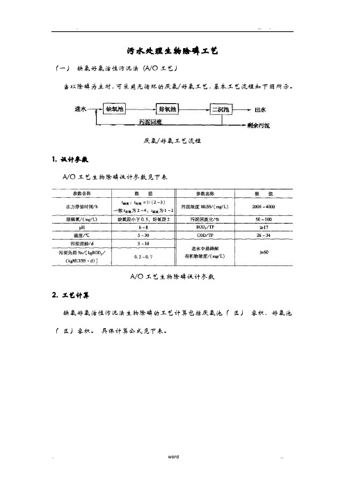 污水处理生物除磷工艺设计