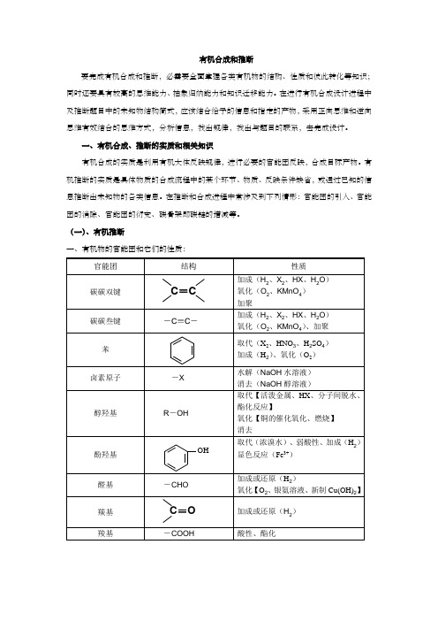 有机合成与推断