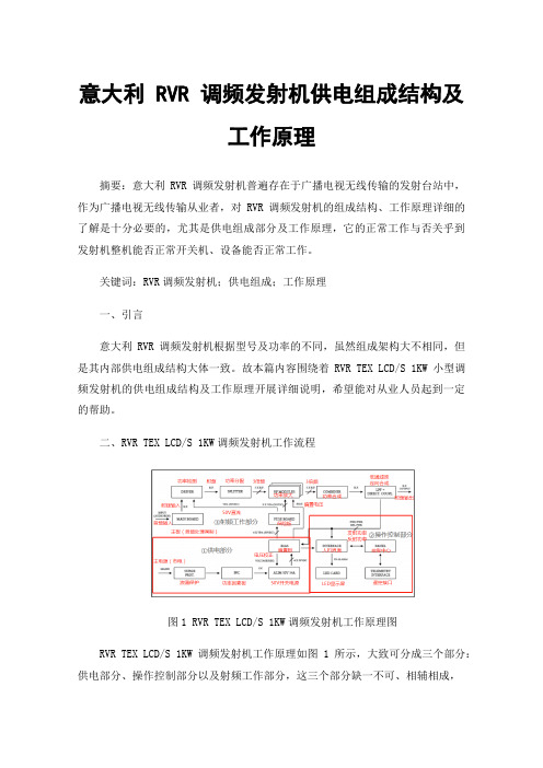 意大利RVR调频发射机供电组成结构及工作原理