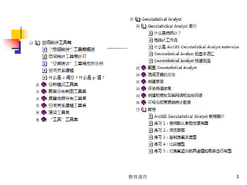 空间数据的统计分析方法