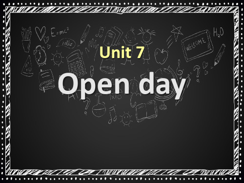 《Open day》(最新)ppt