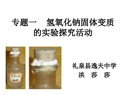 专题一    氢氧化钠变质PPT