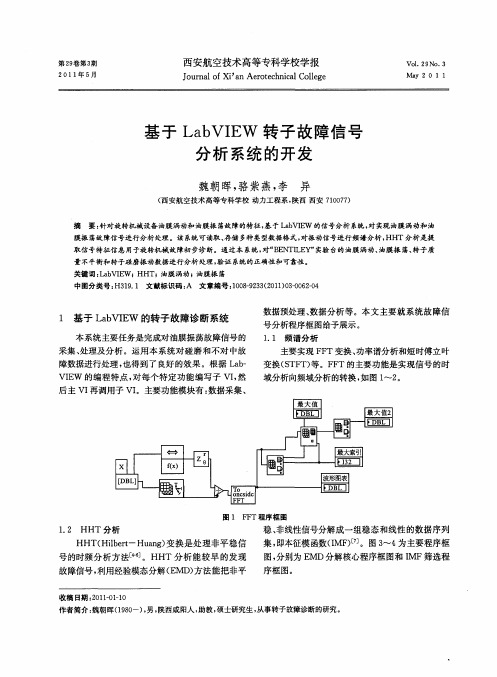 基于LabVIEW转子故障信号分析系统的开发