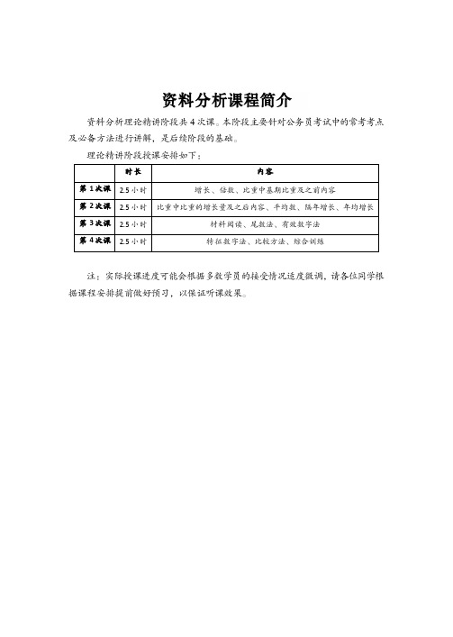 2020年地方公务员招录考试省考联考--资料分析