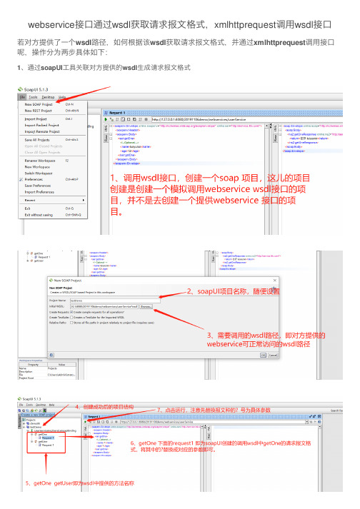 webservice接口通过wsdl获取请求报文格式，xmlhttprequest调用wsdl接口