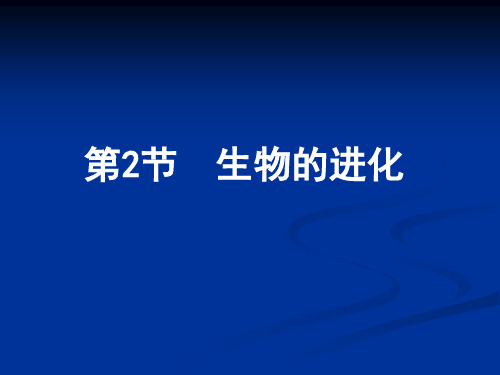 初中生物  生物的进化16 北师大版精品课件