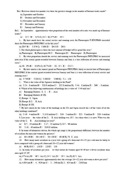 经典总结毕马威笔试题 24题选择