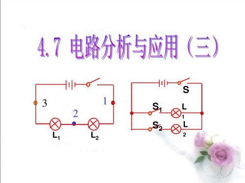 浙教版八年级上册科学4.7电路分析和应用(46张ppt)