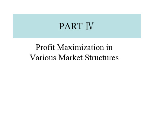 chapter 11_ManagerialDecisions in Competitive Markets