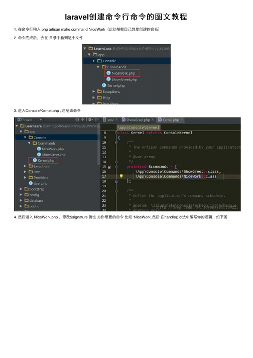 laravel创建命令行命令的图文教程