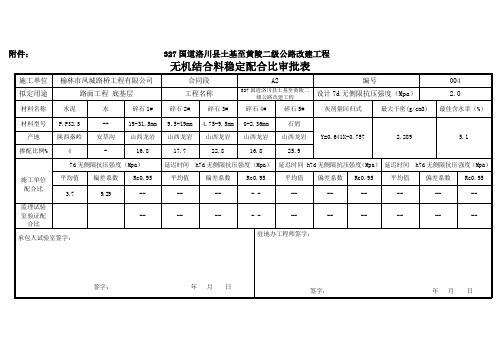 水稳目标配合比-004审批表