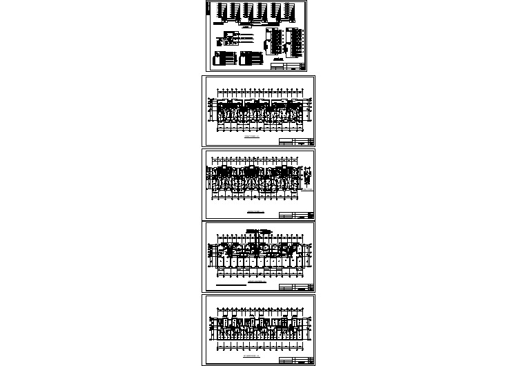 高层居民小区电气设计CAD施工图