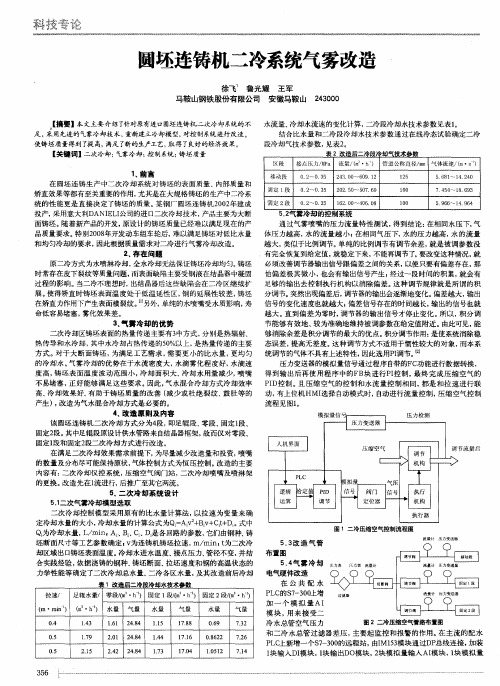 圆坯连铸机二冷系统气雾改造