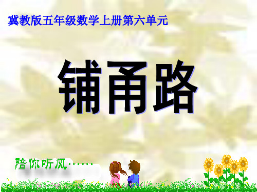 冀教版五年级数学上册《铺甬路》6.ppt.