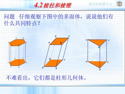 4.2棱柱和棱锥