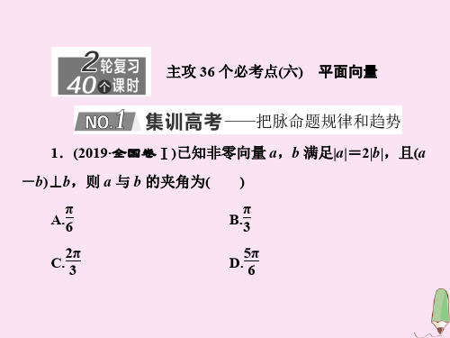(新高考)2020版高考数学二轮复习主攻36个必考点函数与导数(六)课件文