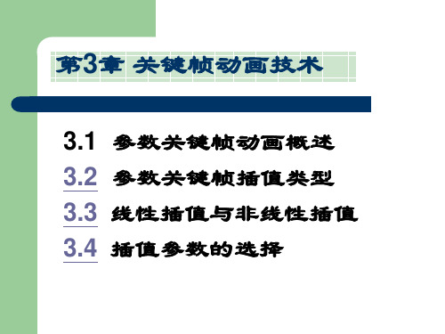 第3章 参数关键帧动画技术