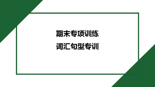 期末专练词课件 牛津译林版英语八年级下册