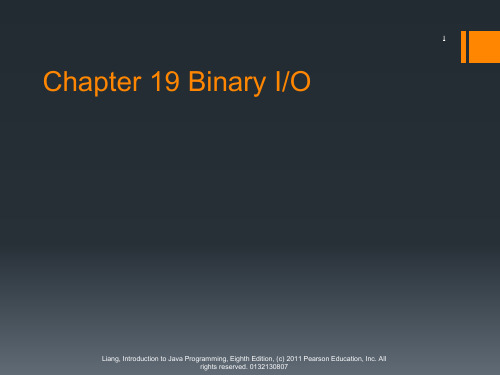 java语言程序设计-基础篇-课件(第19章)英文