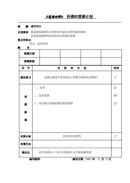 公路水运检测员复习题 -建筑钢材