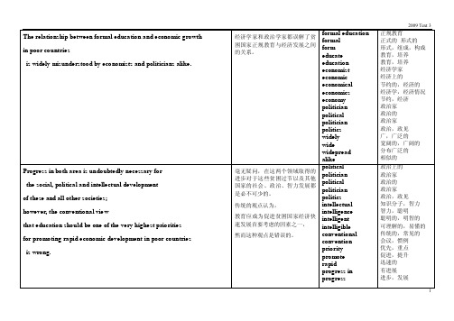 2009年考英语真题text3阅读详解