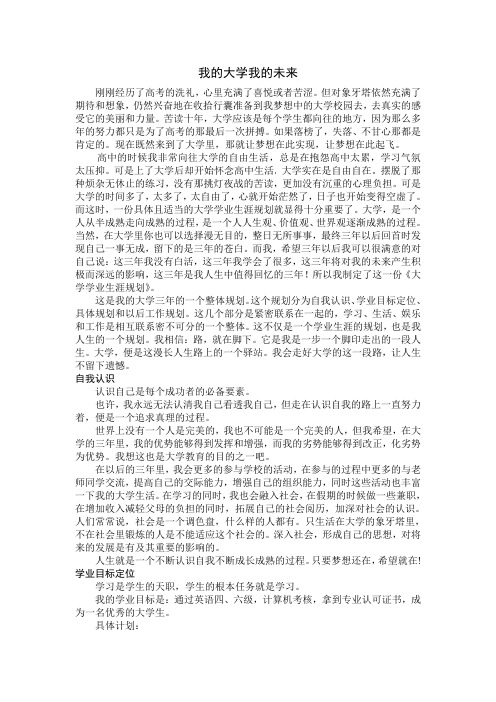 我的大学我的未来