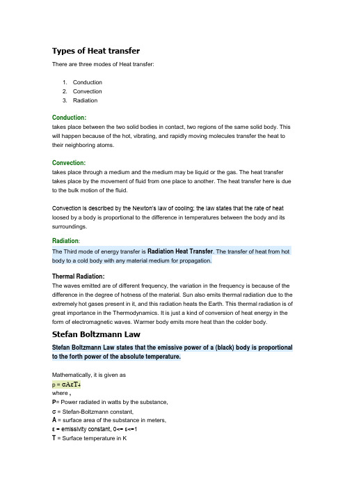 APS  传热学 Types of Heat transfer