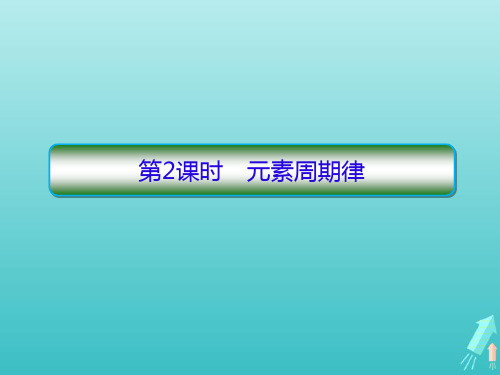 2020学年高中化学第一章原子结构与性质2.2元素周期律课件新人教版选修3