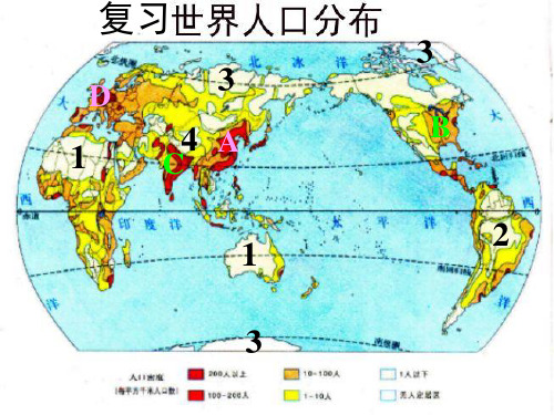 人教版七年级地理上册人口与人种第2课时