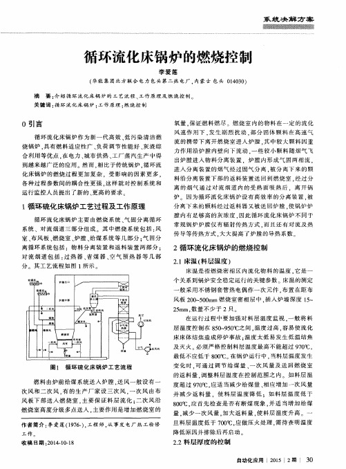 循环流化床锅炉的燃烧控制