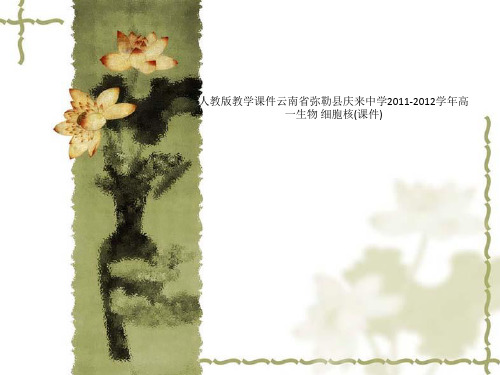 人教版教学课件云南省弥勒县庆来中学2011-2012学年高一生物 细胞核(课件)