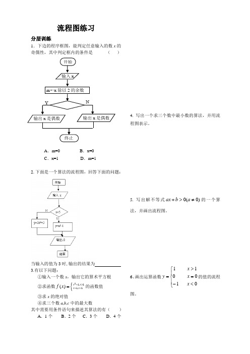 流程图练习