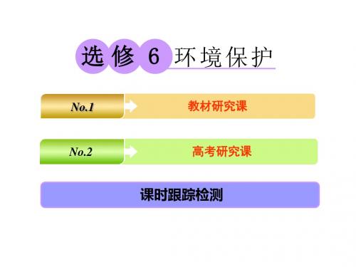 2019三维设计高中地理选修⑥环境保护