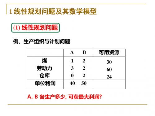 线性规划及其对偶问题