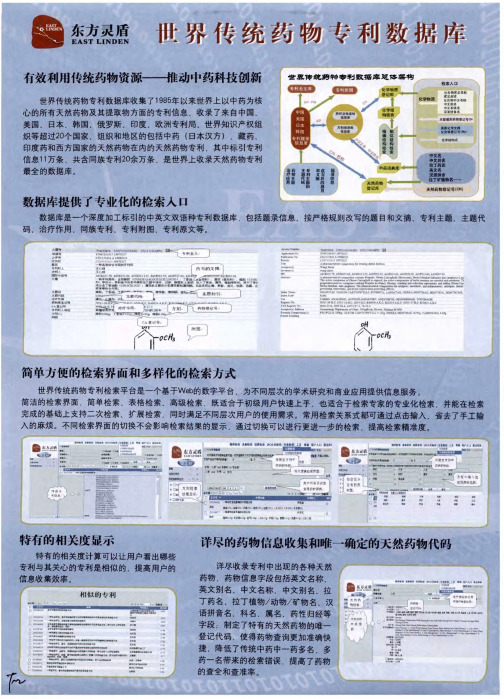 世界传统药物专利数据库