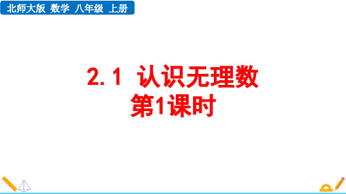 最新北师大版数学八年级上册《2.1 认识无理数(第1课时)》精品教学课件