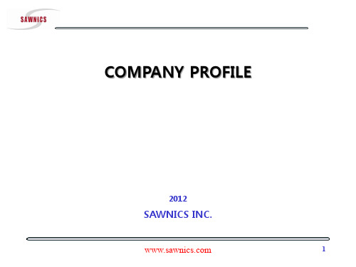 SAWNICS_Company Profile_2012S_Rev5