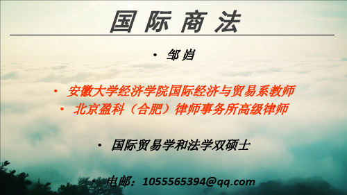 8-2国际商事仲裁和诉讼-国际商事诉讼解析