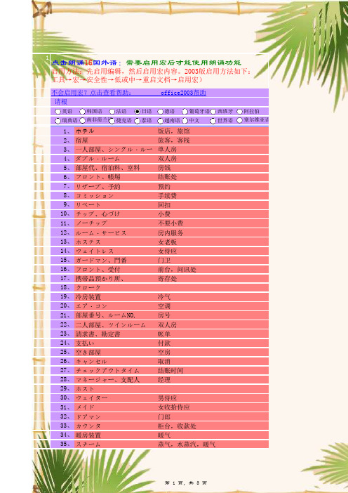 真人朗读日语,日语翻译用单词,房间用语,点读机学习日语