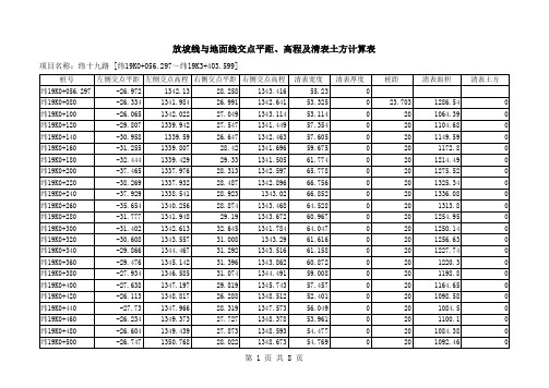 纬十九路放坡交点及清表土方纬19K0+056.297_纬19K3+403.599