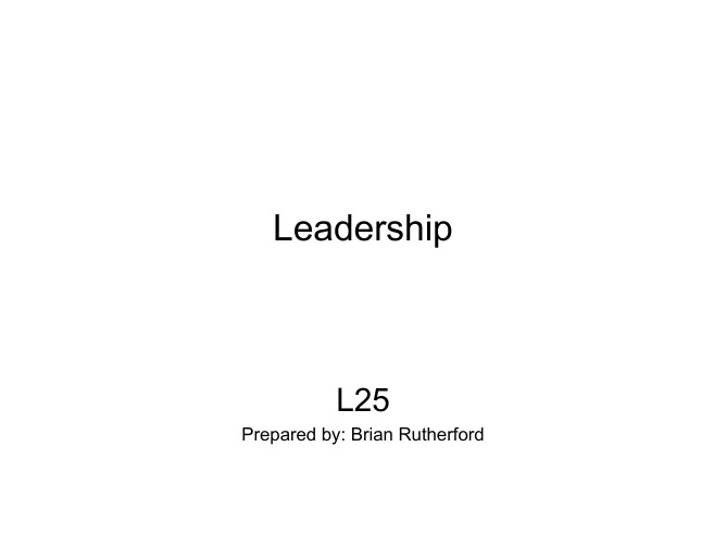 Leadership