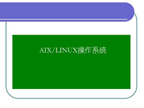 AIX Linux操作系统教程-教学课件-存储管理