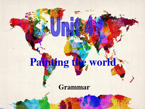 英语高二第二学期unit 4 grammar