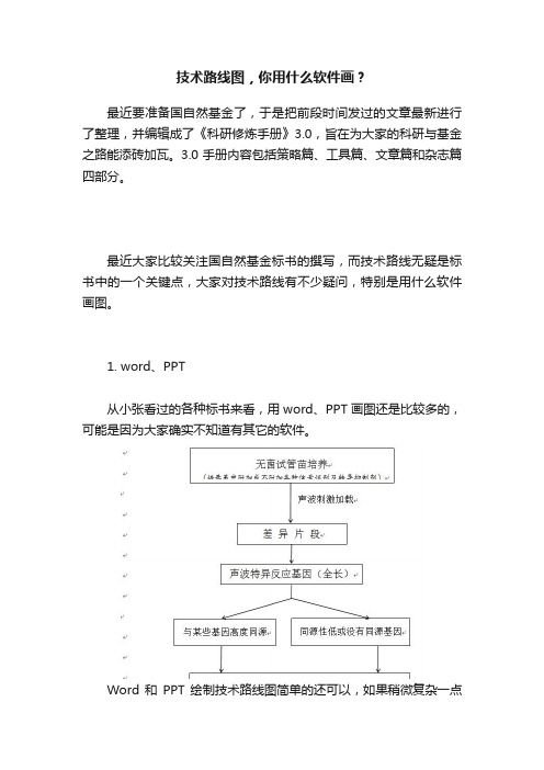 技术路线图，你用什么软件画？