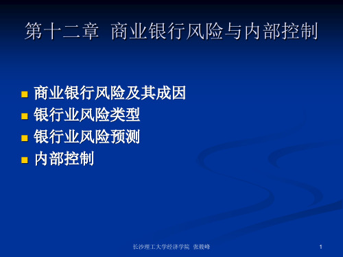 第十二章 商业银行风险与内部控制.ppt