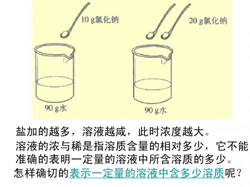 质量分数的计算