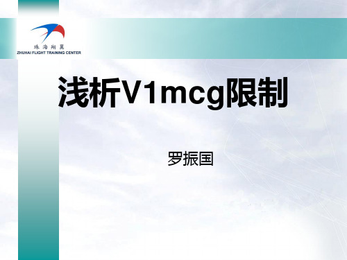 飞行学习文件-罗振国--浅析V1mcg限制