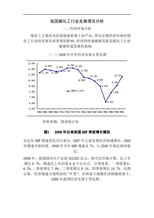 煤化工行业基本情况分析